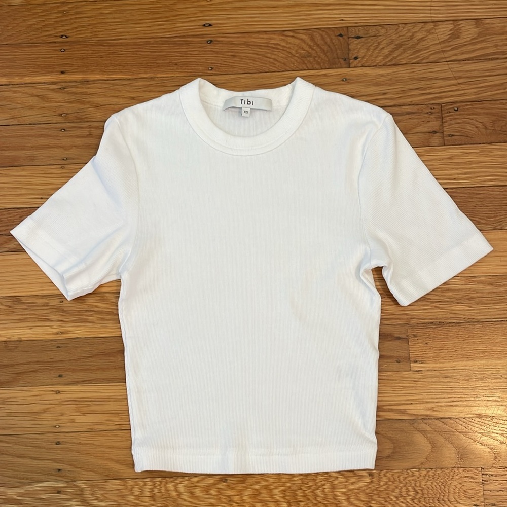 Tibi Ribbed Tshirt - Picture 4 of 7